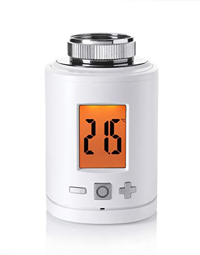 HOMEPILOT Heizkörper-Thermostat smart, Smart-Home Heizungsthermostat digital mit Funk zum Energiesparen - Heizungssteuerung (App, Siri, Amazon Alexa & Google Assistant) via Gateway möglich