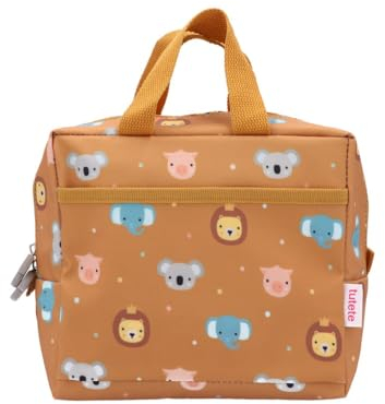 Tutete Bolsa Térmica Porta Alimentos | Nevera Portátil Pequeña y Fácil de Usar para Niños | Ideal para Almuerzos y Meriendas | Con Asas y Bolsillo Exterior, Lavable y Resistente | Animal Friends