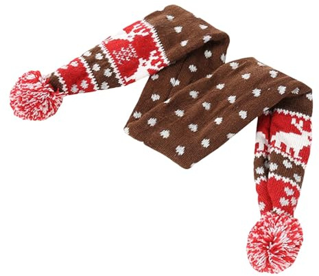 Hund-vinterhalsduk, hundhalsduk, valpren-halsvärmare med tofs-boll – vacker vinter-hundhalsduk dekoration för valpar, små och medelstora och hundar