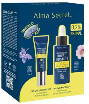 Pack Cofre Sérum Facial 0,2% Retinal Multi-Encapsulado + Contorno Ojos Antiarrugas Hidratante noche Todo Tipo Piel - Sérum Rejuvenecedor Regenerador Iluminador Vegano ECOCERT COSMOS NATURAL