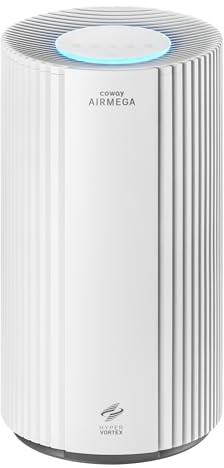 COWAY Air Purifier for Large Room Whole Home Up to 2,640 ft², HEPA Filter for Smoke, Allergen, Pet Dander, Odor, PM 10 AQI, Turbo Eco Mode, Timer, Energy Star, 3yr Warranty, Airmega 350 White