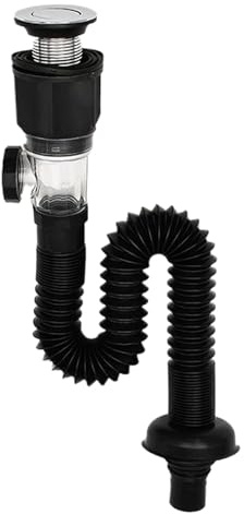 Kit de tuyau de vidange d'évier – Anti-odeurs et anti-fuite – Accessoires extensibles pour nettoyer les toilettes, la cuisine, la baignoire, la douche de camping-car