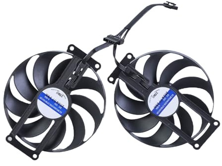Oxxggkao Ventilador de GPU de 90 mm CF9010U12D DC12V 0.45A para ventilador de refrigeración de tarjeta gráfica RX6600 6600XT 6700XT