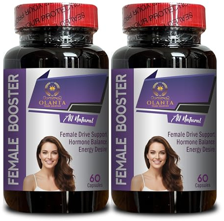OLANTA TRADE SOLUTION Female Hormone Harmony Support – Herbal Capsules with Dong Quai & Wild Yam, Licorice Root, Red Clover Aerial Parts, Sage Leaf – 2 Bottles 120 Capsules