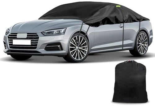 Copertura Auto Impermeabile Sostituzione per Audi A5/S5/RS5 Cabriolet 2007-2023, Copriauto Metà Morbida per Tetto Auto impermeabile, Mezzo GarageTelone, Copertura Antivento per Tutte Stagioni