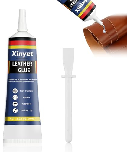 Pegamento Extra Fuerte Para Cuero, 60 ml - Ideal Para Sofá, Chaqueta, Billetera, Cinturón Y Zapatos