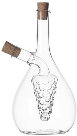 Sharplace 2In1 Oil and Vinegar Cruet Bottle with Cork Stoppers, Olive Oil and Vinegar Dispenser