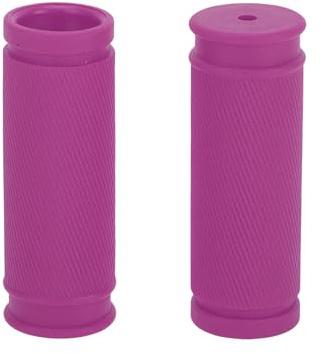 TUCKBOLD Bike Handlebar Grips Covers 85mm Long Soft | Bicycle End Grips Protector Pink Purple 1 Pair