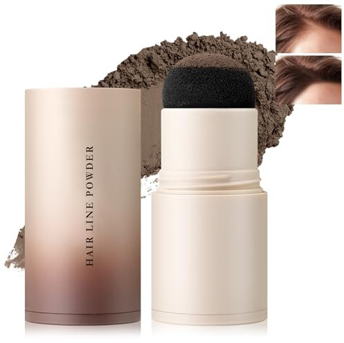 Boobeen Polvere per l'attaccatura dei capelli, ritocco della radice dei capelli, stick impermeabile per il contorno dell'ombra dei capelli, topper per donne e uomini per capelli diradati