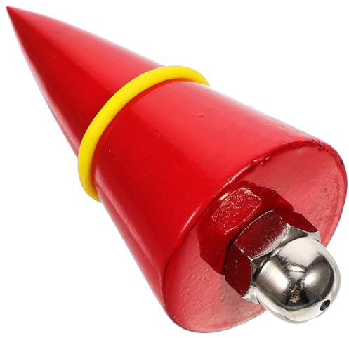 STOBOK 300g Solid Plumb Bob Wire Hammer Vertical Hammer Pendant Measuring Tool 12m Line for Construction and Building Site Random Color