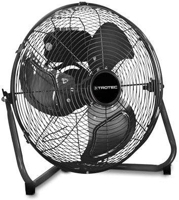 TROTEC Ventilateur au sol TVM 15 – 115 W, Ø 43 cm, 3 vitesses, inclinaison 120°, poignée & rangement câble