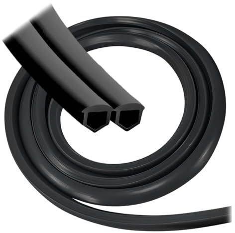 12 metri, Guarnizione per Profilo Alluminio, Profilo in Alluminio Strisce di Tenuta, Guarnizione Per Finestre, striscia di bordo in profilo di alluminio, striscia di tenuta morbida antipolvere