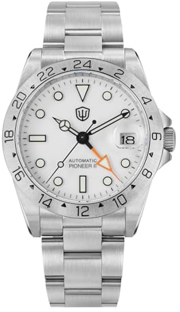 watchdives GMT Klockor för män WD16570 V2 Dual Time Zone Dyk-klocka NH34 automatisk armbandsur 37 mm safirkristall
