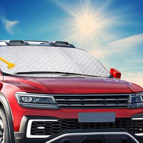 Parasole Auto Parabrezza,Copertura Parabrezza Auto,Copri Windscreen Car,Copri Windscreen per Car Estate,Telo Coperta Windscreens,Antighiaccio,Anti UV,140x95cm