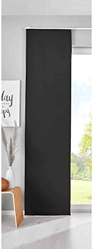 Gardinenbox Verdunkelung Schiebegardine »Newyork« HxB 245x60 cm Schwarz Flächenvorhang Paneelwagen Blickdicht Thermo-Schiebevorhang, 202020680