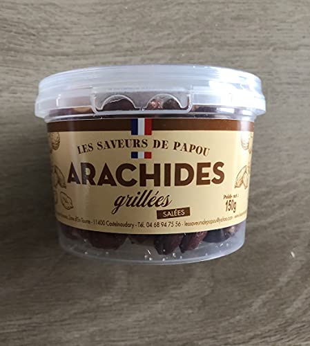 Pot (150g) d'Arachides Grillées Maison et Salées - Les Saveurs de Papou