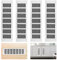 4 Stück Belüftungsgitter Aluminium, Ventilation Grille Rechteckig, Edelstahl Aluminium Lüftungsgitter für Schränke Schuhschränke Wohnmobil Badezimmer Küche (8X30CM)