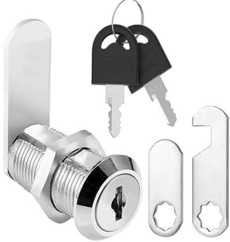 Litensh Cerradura de buzón de seguridad, 40mm cerradura de Palanca de correo, cerradura de leva para cajón de gabinete, cerradura de puerta de caja