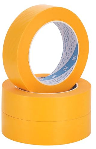 Zocipro 3 Rollos de Cinta de Carrocero para Pintar, 30mm x 50m Cinta de Enmascarar de Papel, para Proteger Superficies al Decorar, Manualidades Decoración