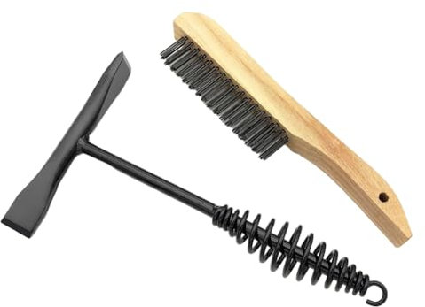 Cpolebev Schweiß-Meißelhammer mit Spiralfedergriff, 10,5, Kreuzmeißel und Vertikalmeißel