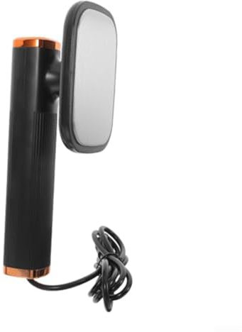 Yuanpgky Mini ferro da stiro a vapore portatile con flacone spray, girevole a 180 gradi, portatile, alimentato tramite USB, per rimuovere le pieghe dei vestiti da viaggio (nero)