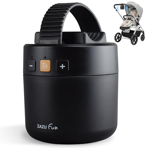 ZAZU ROXY Baby Rocker – Elektrischer Kinderwagen-Schaukler mit Weinen-Sensor, einstellbarer Wipp-Stärke & 40-Min-Auto-Off – Tragbar, wasserabweisend & USB-aufladbar