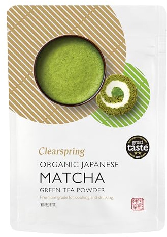 Clearspring Organic Japanese Matcha Green Tea Powder | Premium Grade | 100g | Shade Grown in Uji, Kyoto | Vegan | Kosher | Soil Association Certified
