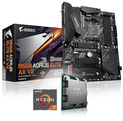 Memory PC Kit d'évolution PC Ryzen 7 5800X 8X 3.8 GHz, 8 GB DDR4, GIGABYTE B550 AORUS Elite AX V2, Entièrement assemblé et testé