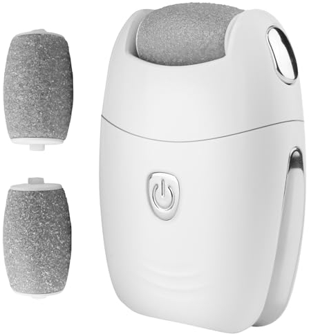 Hornhautentferner Elektrisch Stark - Hornhaut Entferner Gerät Fußpflege Set Wiederaufladbar mit 3 Ersatzrollen, Profi Elektrischer Hornhauthobel Hornhautraspel für Fuß, Foot Callus Remover