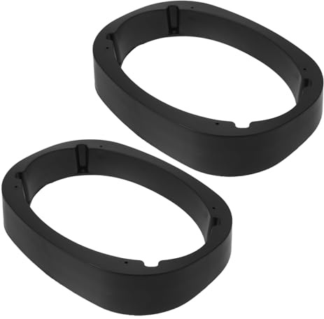 SEWOART Anillo Espaciador para Altavoz de Coche Negro, Plástico Resistente Prueba de Agua, Estabilidad Adicional para Uso en Exteriores, Diseño Delicado y Moderno