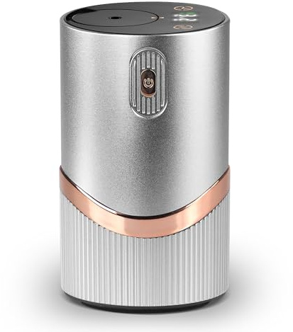 Wasserloser Diffusor, Duftöl-Diffusor – Raumduft-Diffusor, 2 Modi, 4 Kaltnebel- und Timer-Einstellungen 1/2/4/6 Std., Automatische Abschaltung Mit Warmer LED