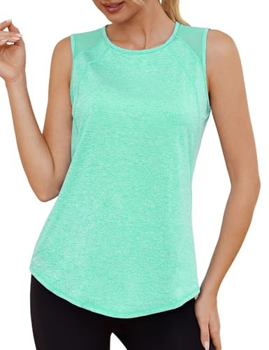 Gyabnw Sport Tank Top Damen Fitness Sporttop Gym Yoga Laufshirt Ärmellos Sport Tshirt Sommer Oberteile