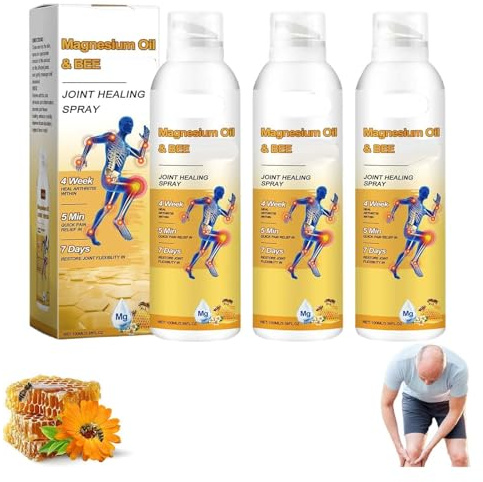 Adnoon Magnesium Joint Spray,Adnoon Magnesium Oil & Bee Joint Healing Spray,Adnoon Joint Healing Spray,Magnesium Oil and Bee Joint Spray, Magnesium Oil Joint Spray,Magnesium Oil Spray for Feet (3)