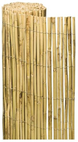 Acomoda Textil – Valla Natural Cañizo de Bambú Partido para Ocultación y Decoración de Ambientes. Rollo Protector Visual y Privacidad para Balcón, Jardín y Patio. (1x3 Metros)