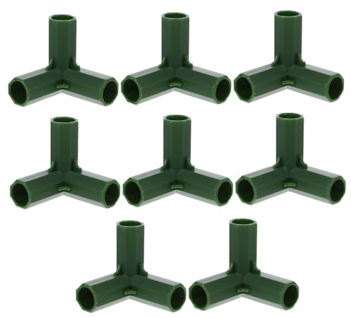 Ciieeo 8piezas Conector De Tienda Para Invernadero Conectores De Codo Para De Invernadero Repuestos Para Herrajes Para Postes De Conectores Para Postes De Toldo Uso Jardinería y