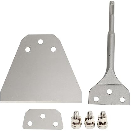 Cesoia per rimozione di piastrelle da pavimento a martello elettrico da 6 pollici, raschiatore per pavimenti con gambo tondo in acciaio a molla per modelli, Pl