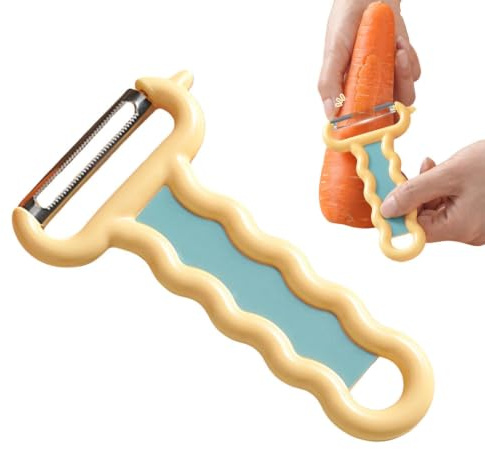Fruusv Handhållen fruktskiva - ergonomiskt och halkfritt skärverktyg - bärbar fruktskärare, för fester, helgdagar, lägenheter, möten, kontor, resor och bar