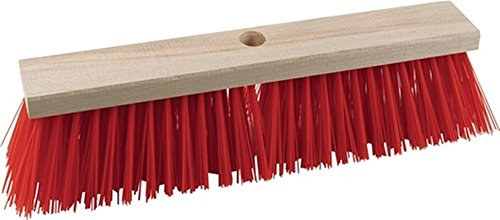 sorex Escoba de calle Elaston L.400mm con mango agujero madera plana
