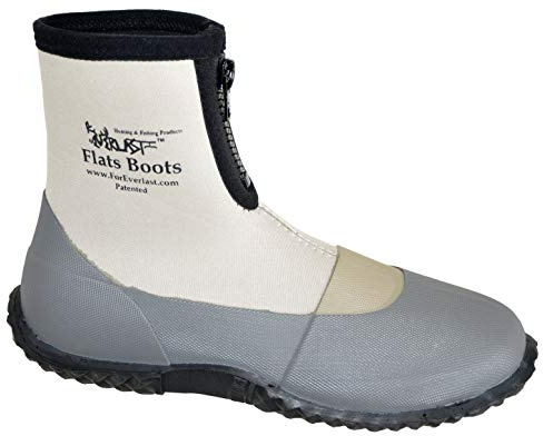 ForEverlast Flats Boots Lightweight Neoprene Rubber Boots Generation II for Fishing & Wading, Water Resistant, for Men & Women, Size 4