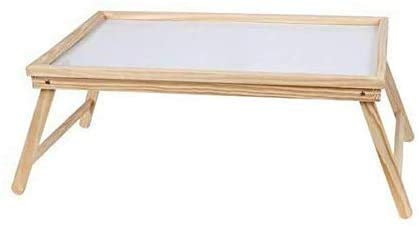 Tavolino Vassoio da Letto Pieghevole Porta Colazione Notebook Lettura Libri