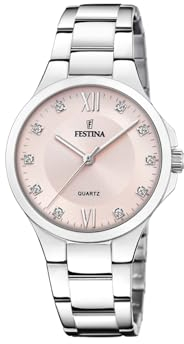 Festina Damen Analog Quarz Uhr mit Edelstahl Armband F20582/2