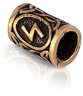 NKlaus SOWILO – Brons, futhark, hår, skäggpärla, germansk, keltisk, viking, gotisk 3176