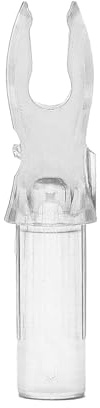 Bohning A Nock, for .204 Shafts (Small, X-Nocks, 5mm) 12 Pack, Clear
