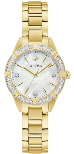 Bulova Damen Analog Quarz Armbanduhr Sutton
