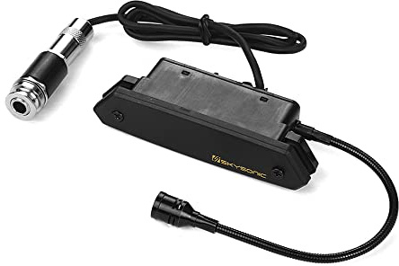 Sunydog T-902 Pickup magnetico da buca,Pick Up Chitarra attiva Soundhole Pick up Magnetico + Microfono Sistemi a doppio pickup con controlli di volume per chitarre classiche popolari