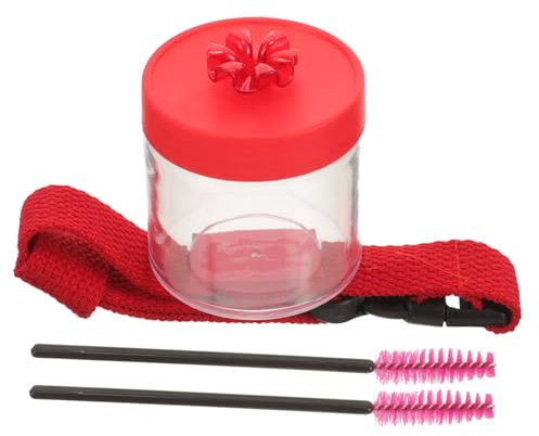 Sosoport 1 Satz Handgelenkzuführung Kolibri-ringfutterspender Kolibri-futterspender Aus Kunststoff Futterhäuschen Für Wildvögel Mini-vogelfutterhaus Für Den Plastik Füttern Rot Ameise