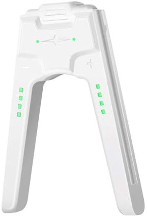 KUKUPOW Lmpugnatura di Ricarica, Accessori Switch, Controller With Battery Lndicators, Joystick per Switch NS/OLED, USB Tipo C (Bianco)