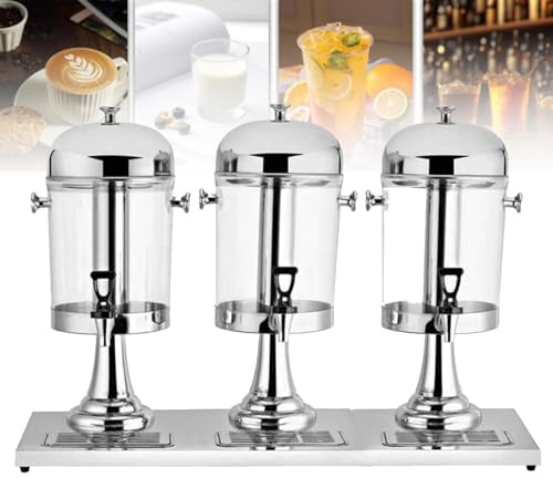 Distributore di bevande commerciale per buffet, bar e hotel, in acciaio inox, con vetro trasparente
