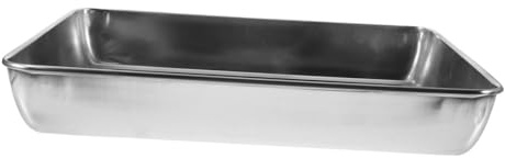 iplusmile Bassin en Métal pour Pigeons, Récipient Résistant et Épais 35x30 Cm, Lavage en Cage, Accessoire Oiseaux Polyvalent pour Petits Volatiles