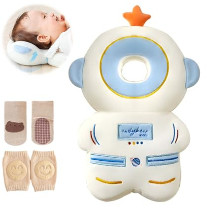 Viondra Mochila de protección para la cabeza del bebé, ajustable, para bebés de 5 a 24 meses (Astronauta)